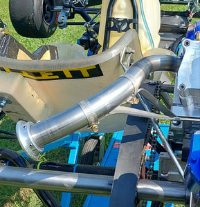 Curved Big Valve Exhaust Pipe