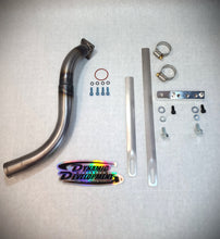 Curved Big Valve Exhaust Pipe